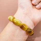  Vòng Tay Mắt Hổ Vàng Lu thống 12x16mm 5A 