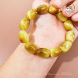  Vòng Tay Mắt Hổ Vàng Lu thống 12x16mm 5A 
