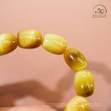  Vòng Tay Mắt Hổ Vàng Lu thống 12x16mm 5A 