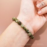  Vòng Tay Đá Mắt Rồng Xanh 8mm 2A 