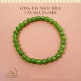  Vòng Tay Ngọc Bích Canada 5A - 6mm 