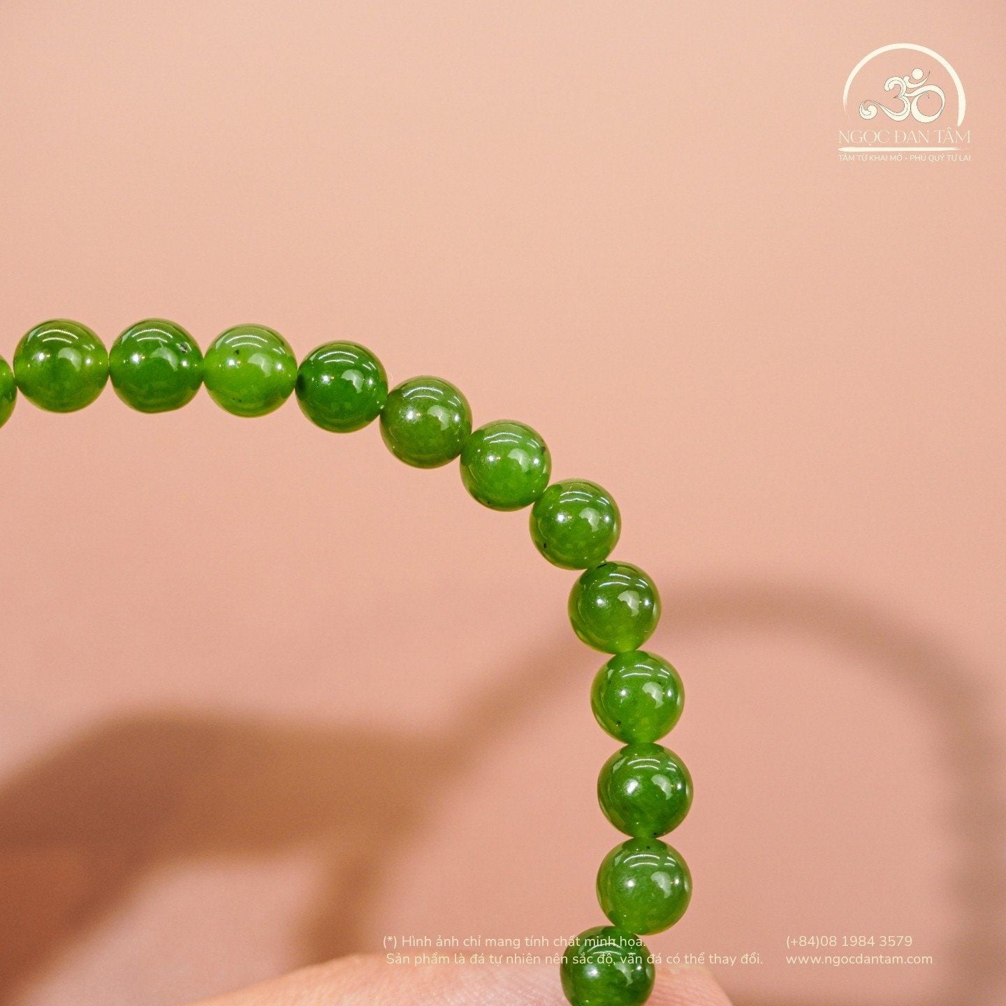  Vòng Tay Ngọc Bích Canada 5A - 6mm 