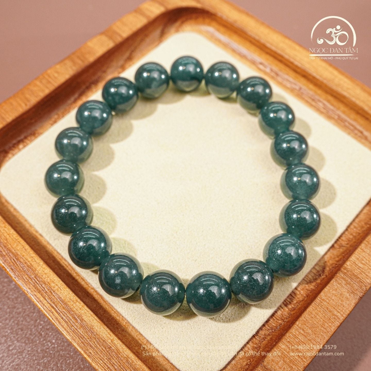  Vòng Tay Ngọc Lam 10mm 