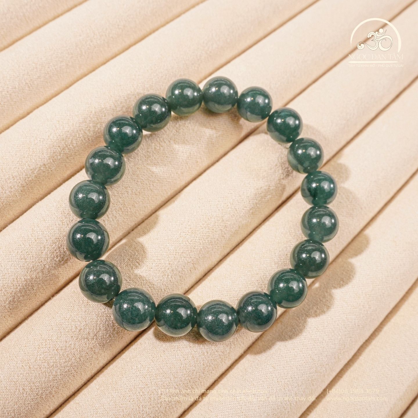  Vòng Tay Ngọc Lam 10mm 