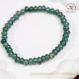  Vòng tay Ngọc Lam Băng Bánh Xe 6,3mm 