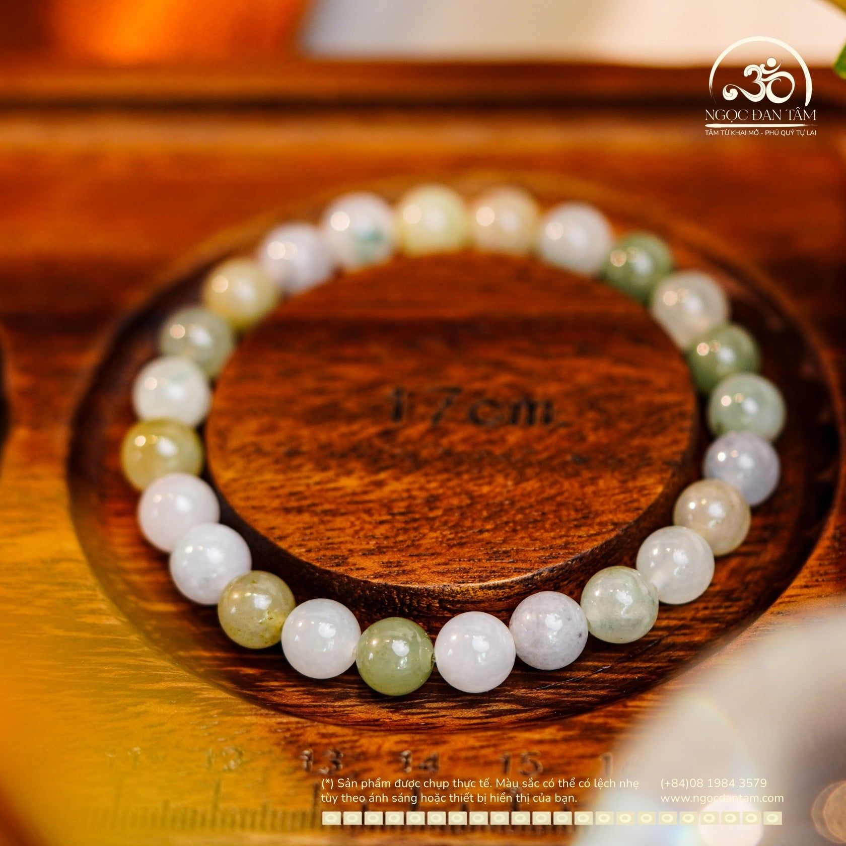  Vòng Tay Ngọc Myanmar 8mm (LIU 339110) 