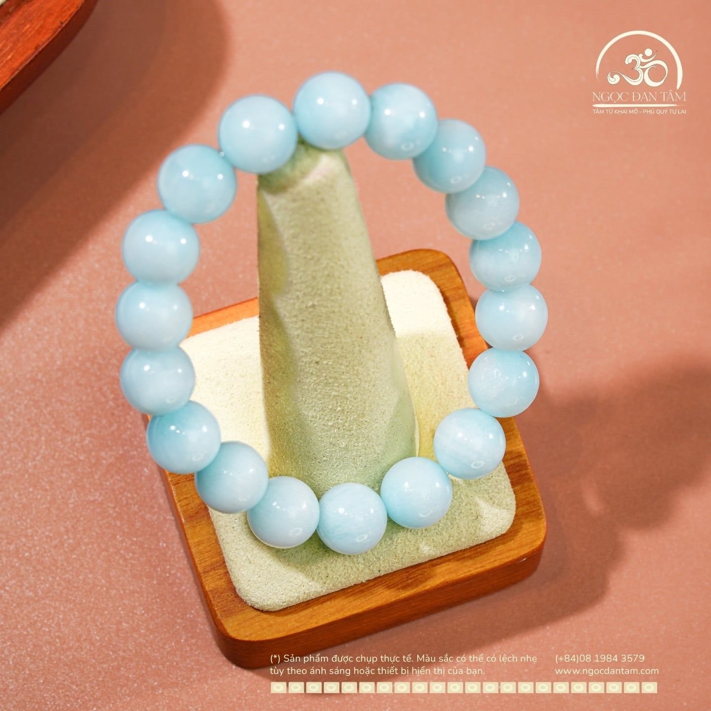  Vòng Tay Ngọc Thanh Bình 10mm 