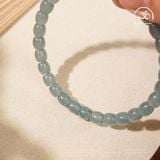  Vòng Tay Phỉ Thuý Băng Dáng Trúc 6mm 