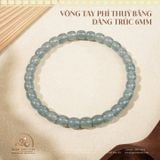  Vòng Tay Phỉ Thuý Băng Dáng Trúc 6mm 