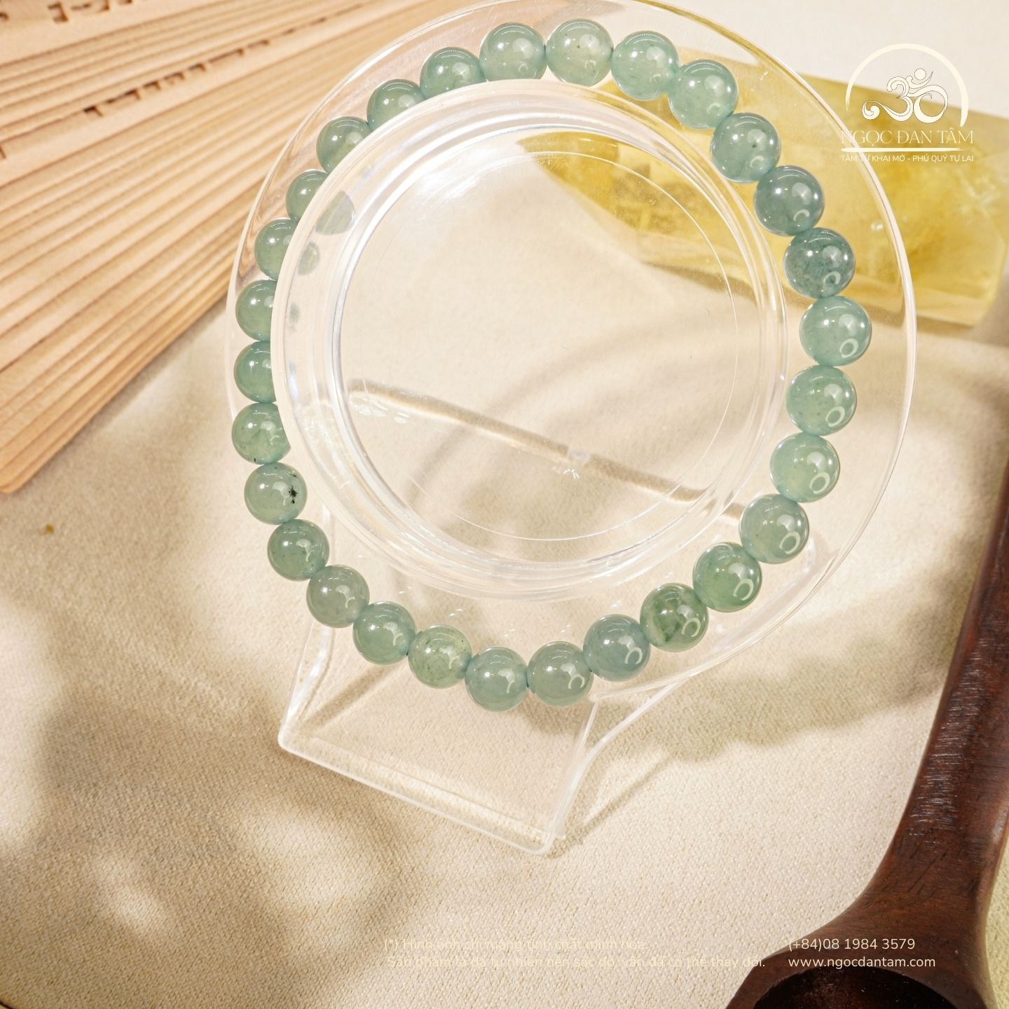  Vòng Tay Phỉ Thuý Cao Băng 6mm 