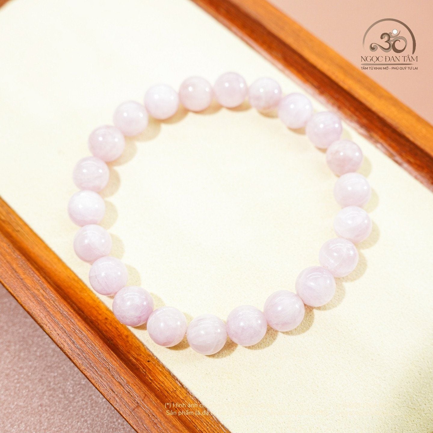  Vòng Tay Đá Kunzite 8mm 3A 