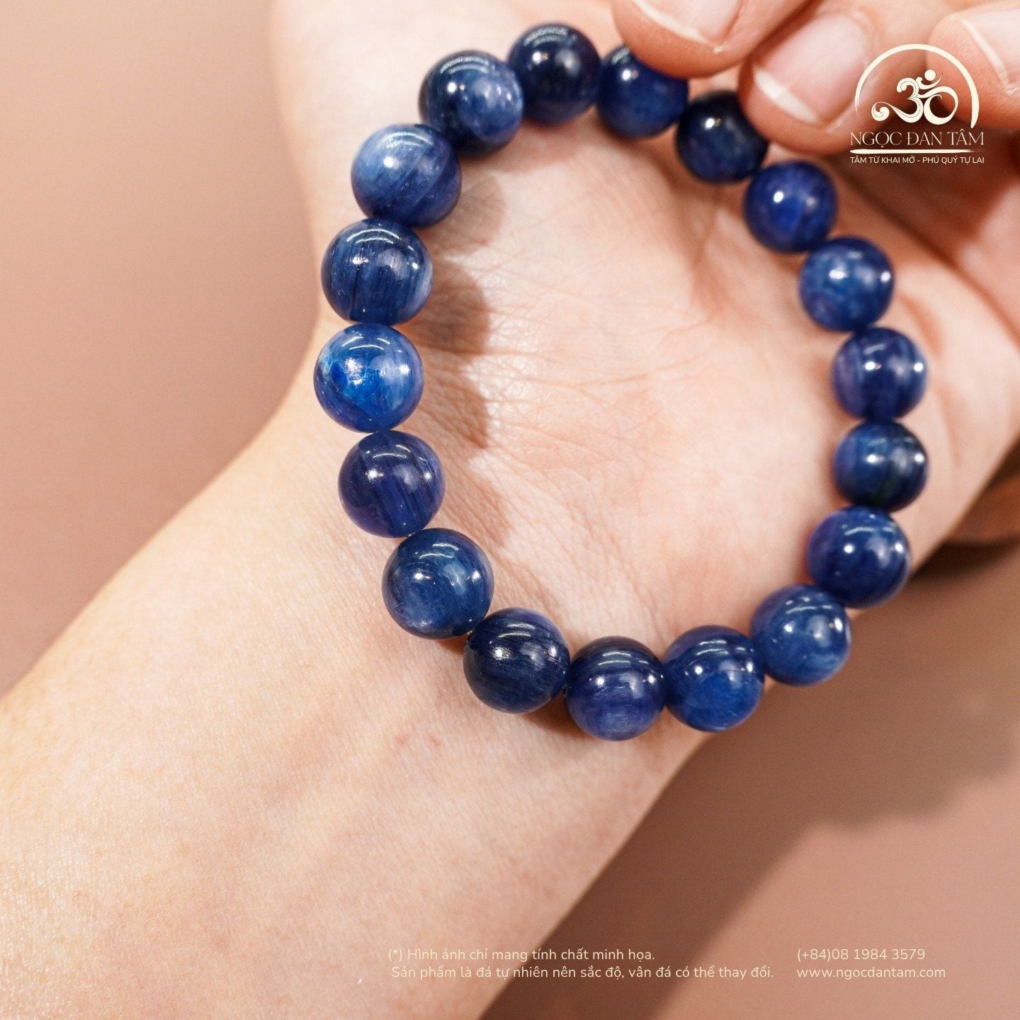  Vòng Tay Đá Kyanite 9mm 4A 