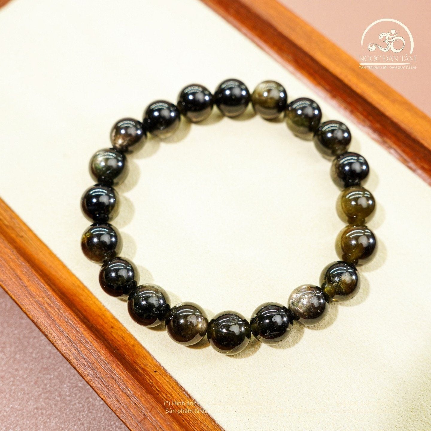  Vòng Tay Đá Sapphire Ánh Titan 9mm 5A 