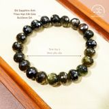  Vòng Tay Sapphire Ánh TiTan Hạt Cắt Giác 8x10mm 5A 