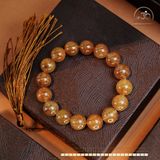  Vòng Tay Thạch Anh Tóc Nâu 12mm 7A 