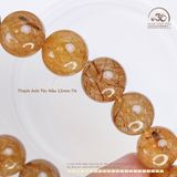  Vòng Tay Thạch Anh Tóc Nâu 12mm 7A 