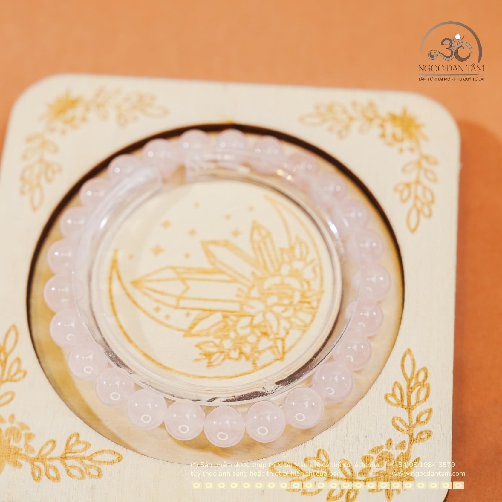  Vòng Tay Thạch Anh Hồng 7mm 4A 