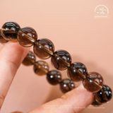  Vòng Tay Đá Thạch Anh Khói 12mm 2A 