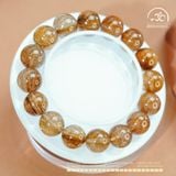  Vòng Tay Thạch Anh Tóc Đồng VIP 12mm 