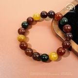  Vòng Tay Đá Thạch Anh Tóc Hỗn Hợp 11mm 5A 