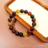  Vòng Tay Đá Thạch Anh Tóc Hỗn Hợp 11mm 5A 