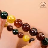  Vòng Tay Đá Thạch Anh Tóc Hỗn Hợp 11mm 5A 