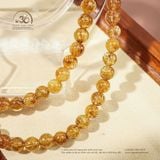  Chuỗi Vòng Tay Thạch Anh Tóc Nâu 6mm 7A 