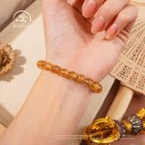  Vòng Tay Thạch Anh Tóc Nâu 7-8mm 7A 