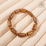  Vòng Tay Thạch Anh Tóc Nâu Lu Thống Đồng Trục VIP 