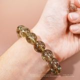  Vòng Tay Thạch Anh Tóc Xanh 12mm 5A 