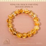  Vòng Tay Thạch Anh Vàng Hoa Bay 10mm 3A 
