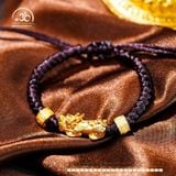  Vòng Tay Thắt Dây Tỳ Hưu Đồng & Charm Chữ Vạn 