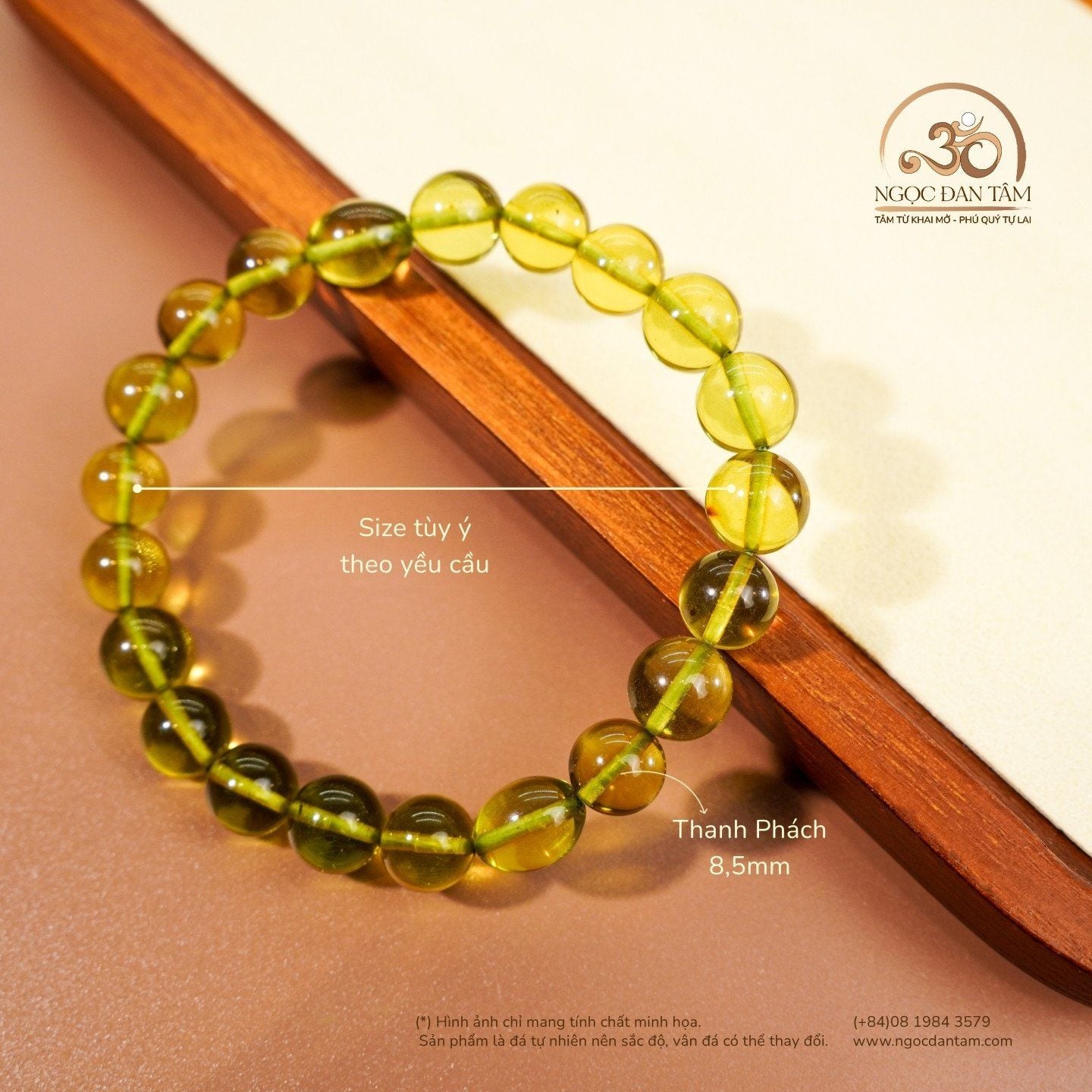  Vòng Tay Thanh Phách 8,5mm - 8gram 