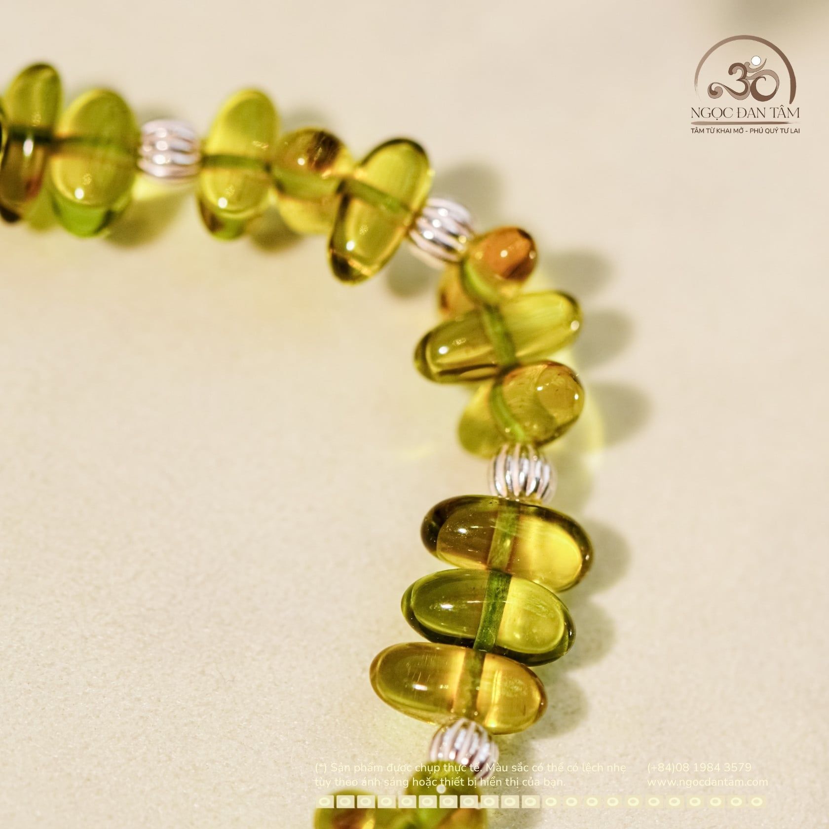  Vòng Tay Thanh Phách Phối Charm Bi Bạc Xoắn Nhỏ 