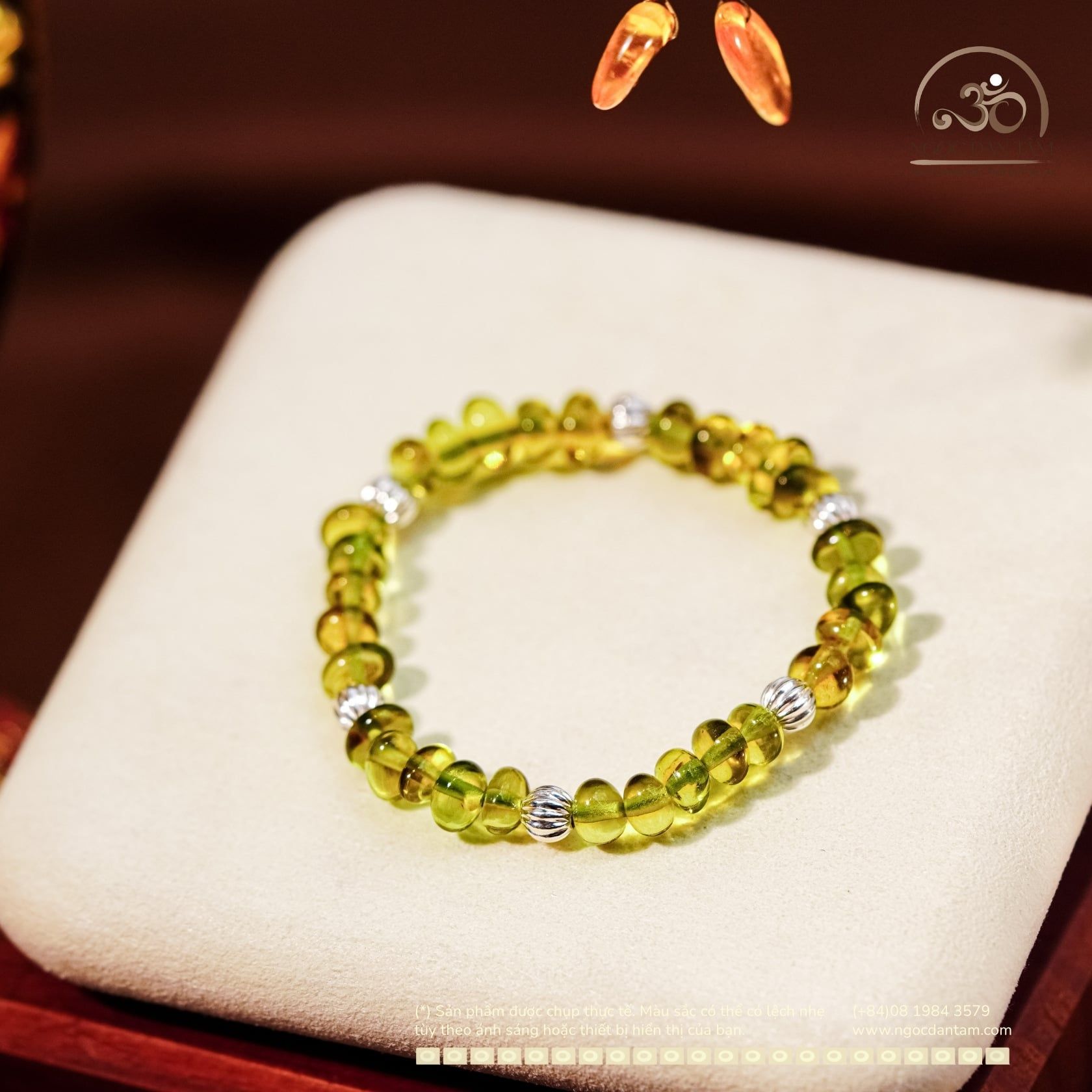 Vòng Tay Thanh Phách Phối Charm Bi Bạc Xoắn Lớn 