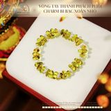 Vòng Tay Thanh Phách Phối Charm Bi Bạc Xoắn Nhỏ 