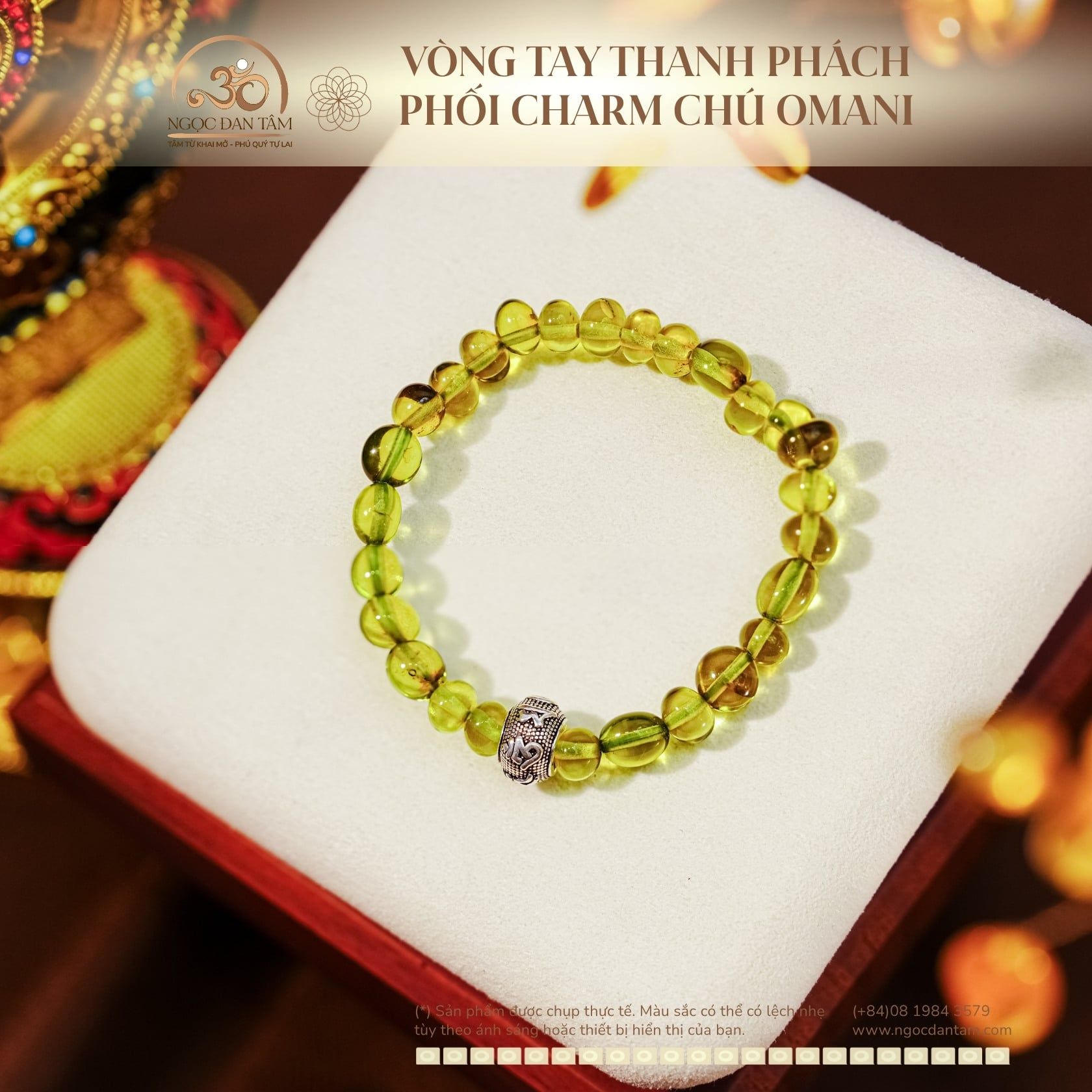  Vòng Tay Thanh Phách Phối Charm Chú Omani 