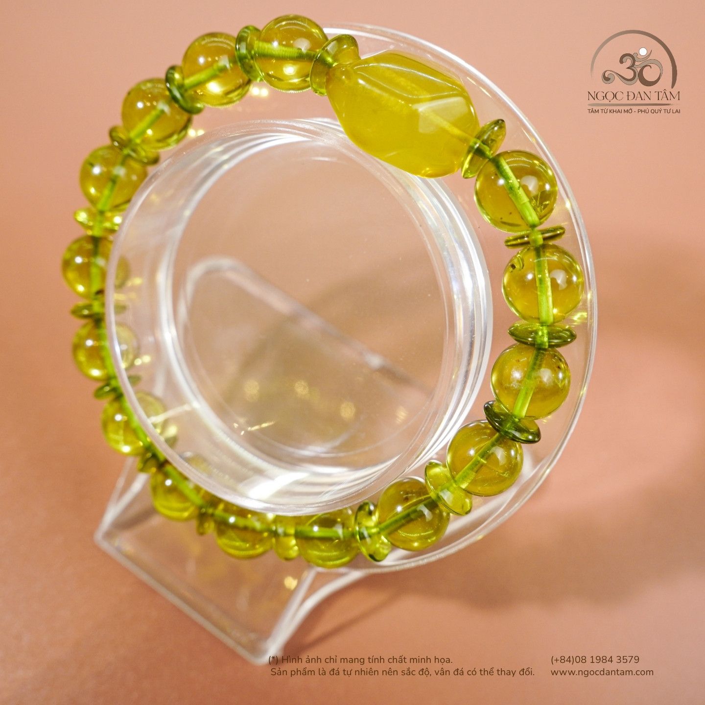  Vòng Tay Thanh Phách Hạt Tròn Mix Đồng Điếu 10gram 