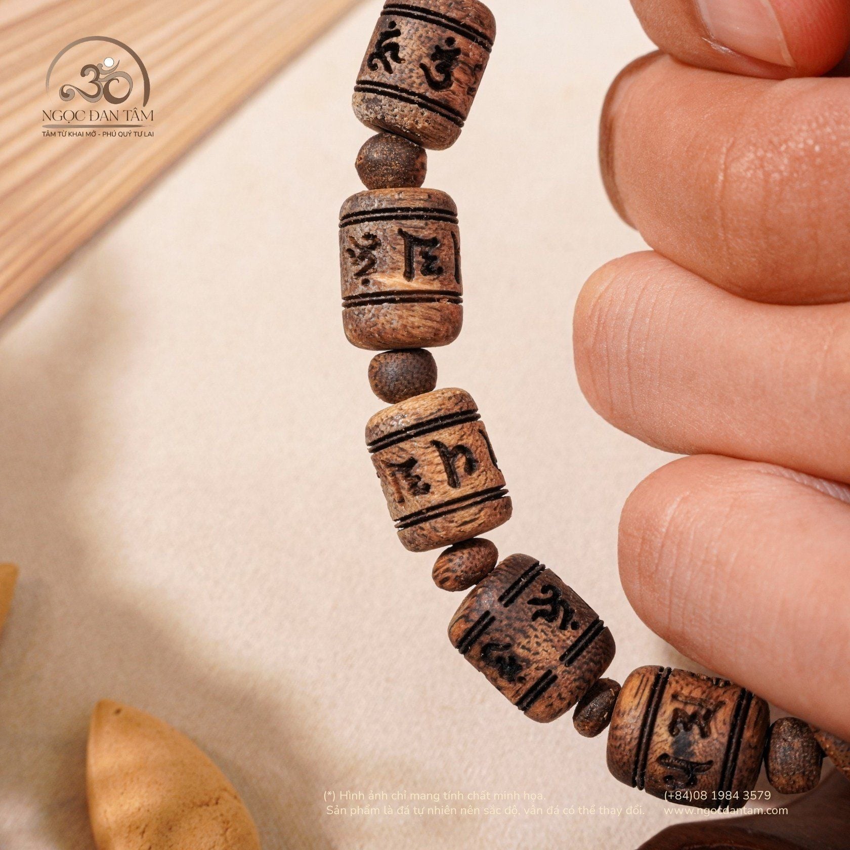  Vòng Tay Trầm Trúc Vạn Giã Khánh Hòa 10mm 