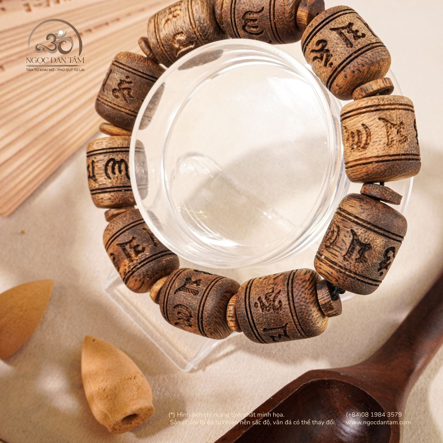  Vòng Tay Trầm Vạn Giã Khánh Hòa 14mm 