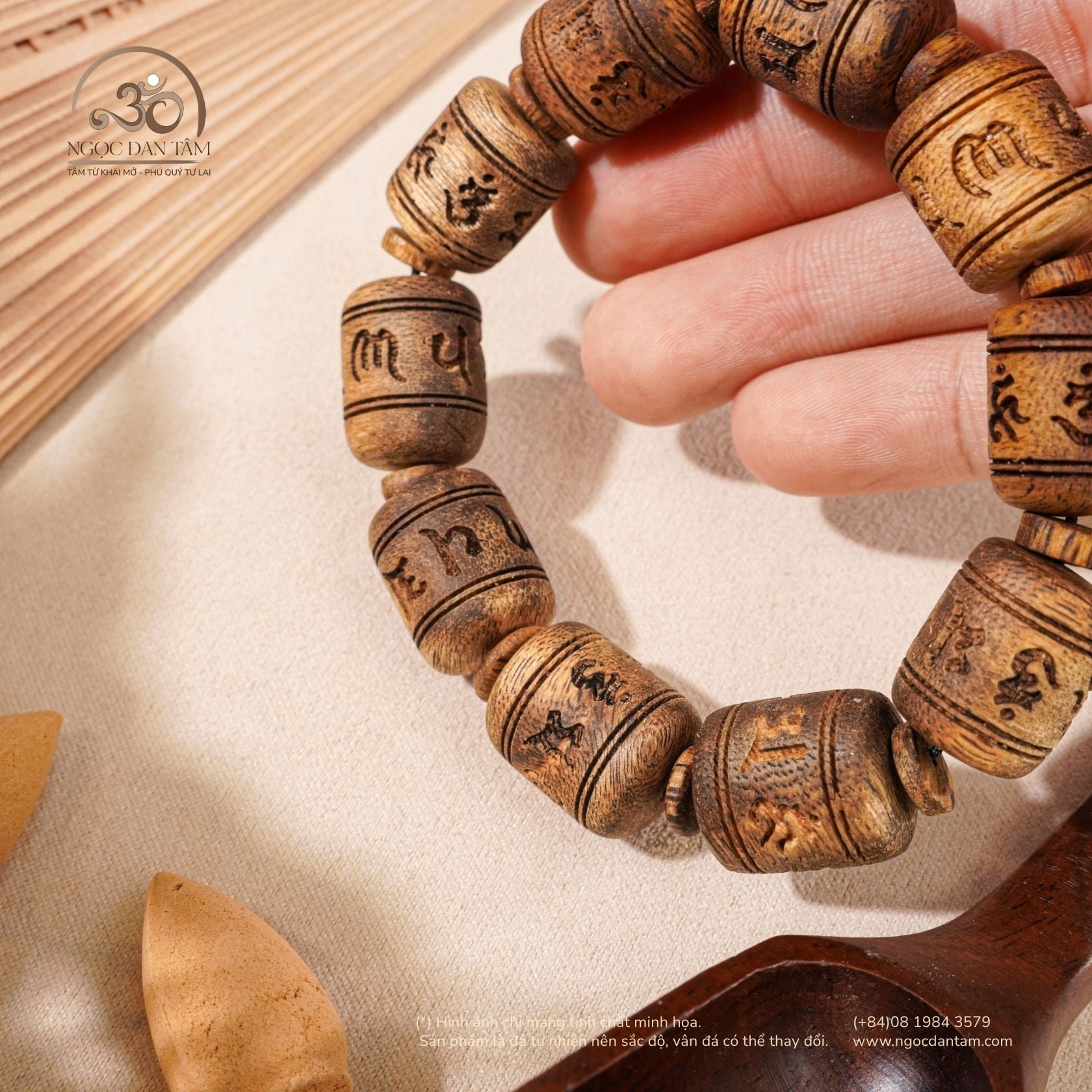  Vòng Tay Trầm Vạn Giã Khánh Hòa 14mm 