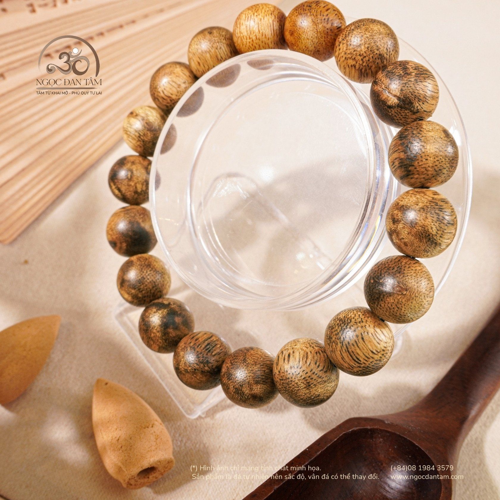  Vòng Tay Trầm Vạn Giã Khánh Hòa 12mm 