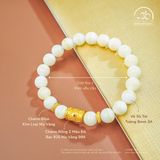  Vòng Tay Vỏ Sò Tai Tượng Phối Charm Lu Thống 