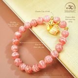  Vòng Tay Cửu Vĩ Đào Hoa 8mm 5A 