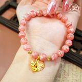  Vòng Tay Cửu Vĩ Đào Hoa 8mm 5A 