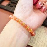  Vòng Tay Đá Mặt Trời 6mm 5A Phối Charm 