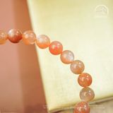  Vòng Tay Đá Mặt Trời 7mm 3A Phối Charm Tỳ Hưu 