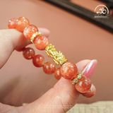  Vòng Tay Đá Mặt Trời 10mm 5A Phối Charm Tỳ Hưu 