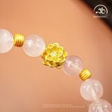  Vòng Tay Ngọc Liên Tâm ( Thạch Anh Hồng 10mm 4A ) 