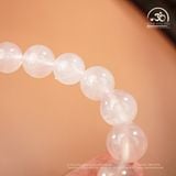  Vòng Tay Ngọc Liên Tâm ( Thạch Anh Hồng 10mm 4A ) 